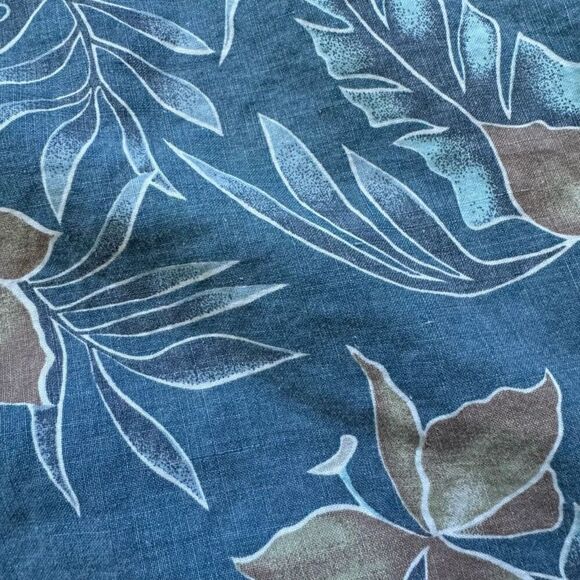 Robert Stock Man’s Button Down Floral Shirt Sz Large Rayon Blend Hawaiian Style - Picture 12 of 13